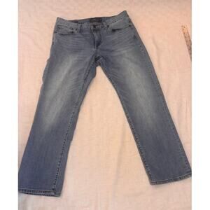 EUC Lucky Brand faded blue denim, "Sweet Crop" stretch jeans, size 8/29